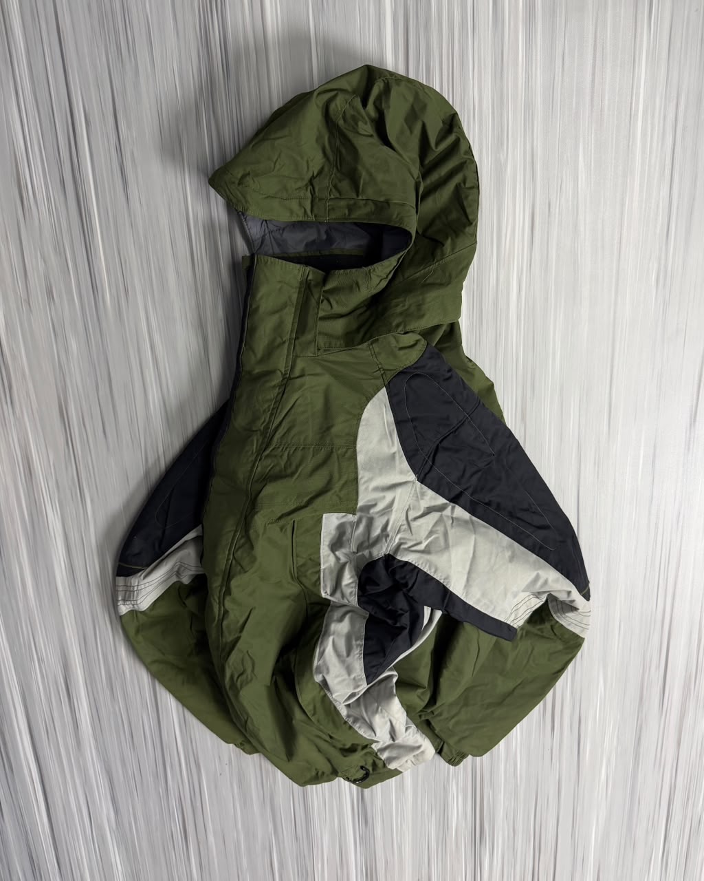Vintage Colorblock Olive & Grey Outdoor Jacket