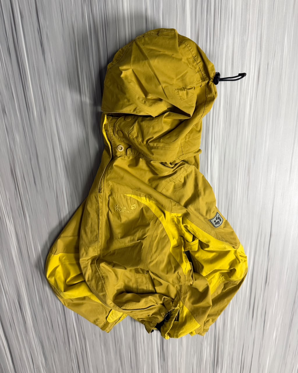 Jack Wolfskin Mustard Yellow Waterproof Jacket