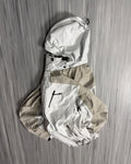 Technical White & Beige Ski / Snow Jacket