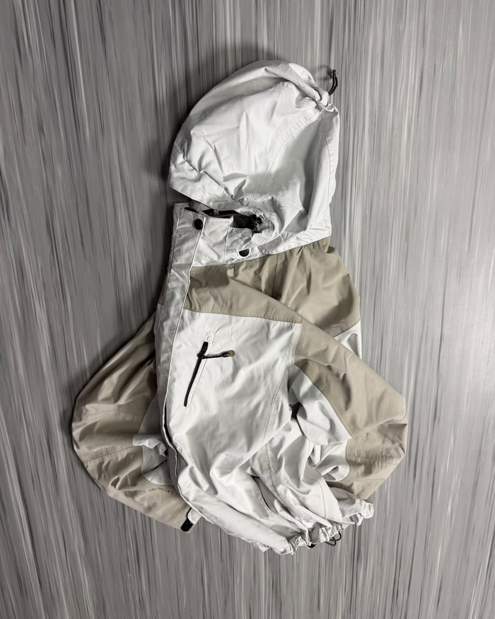 Technical White & Beige Ski / Snow Jacket